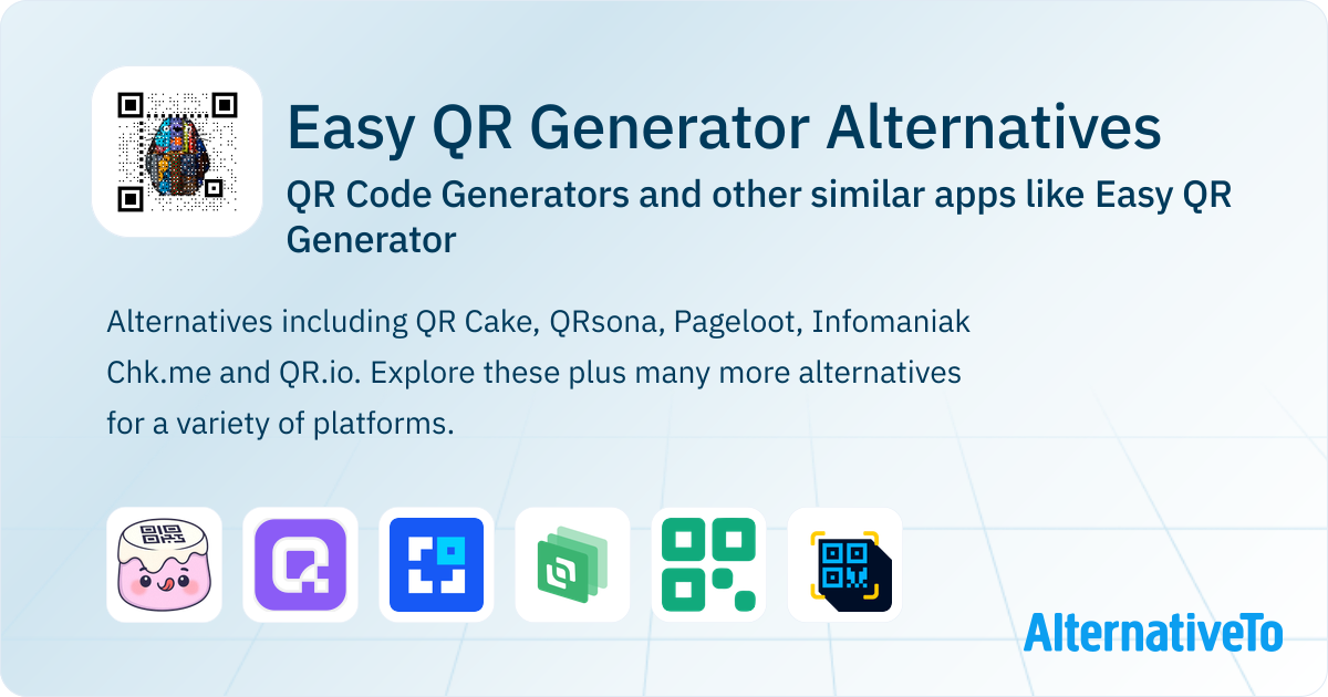 Simple Qr Code Alternative Easy QR Generator Alternatives: Top 21 QR Code Generators & Similar ...