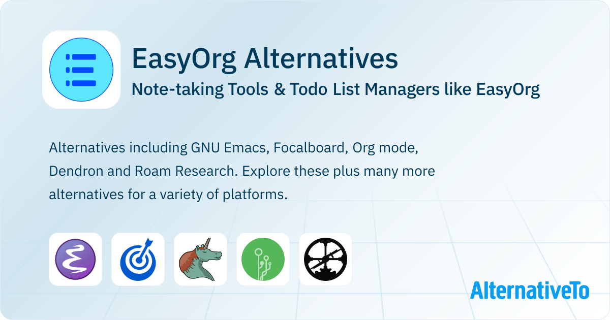 EasyOrg Alternatives: Top 5 Note-taking Tools | AlternativeTo