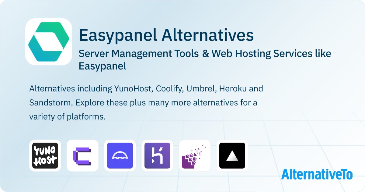 Easypanel Alternatives: Top 12 Server Management Tools | AlternativeTo