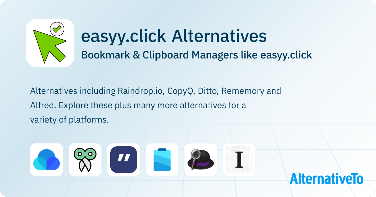 Click More easyy.click Alternatives: Top 12 Bookmark Managers | AlternativeTo