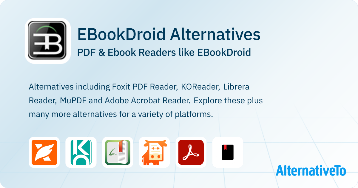 EBookDroid Alternatives: Top 12 PDF & Ebook Readers | AlternativeTo