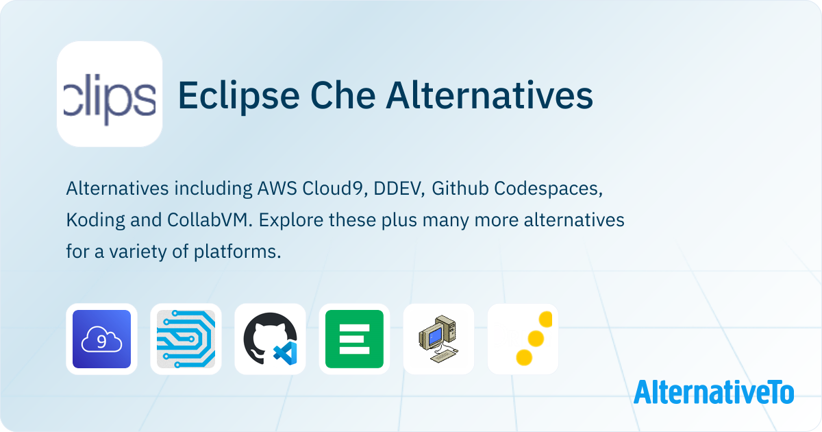 Eclipse Che Alternatives - Explore Similar Apps & Services | AlternativeTo
