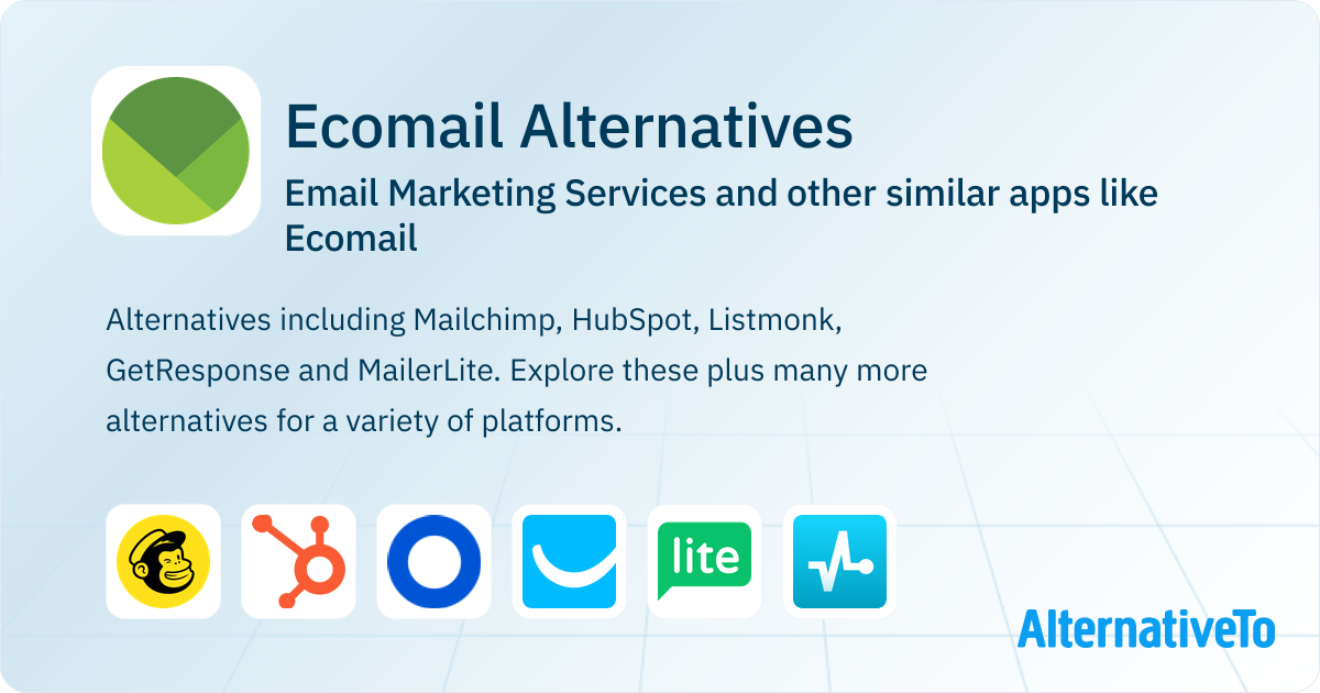 Ecomail Ecomail Alternatives: Top 12 Email Marketing Services & Similar Apps ...
