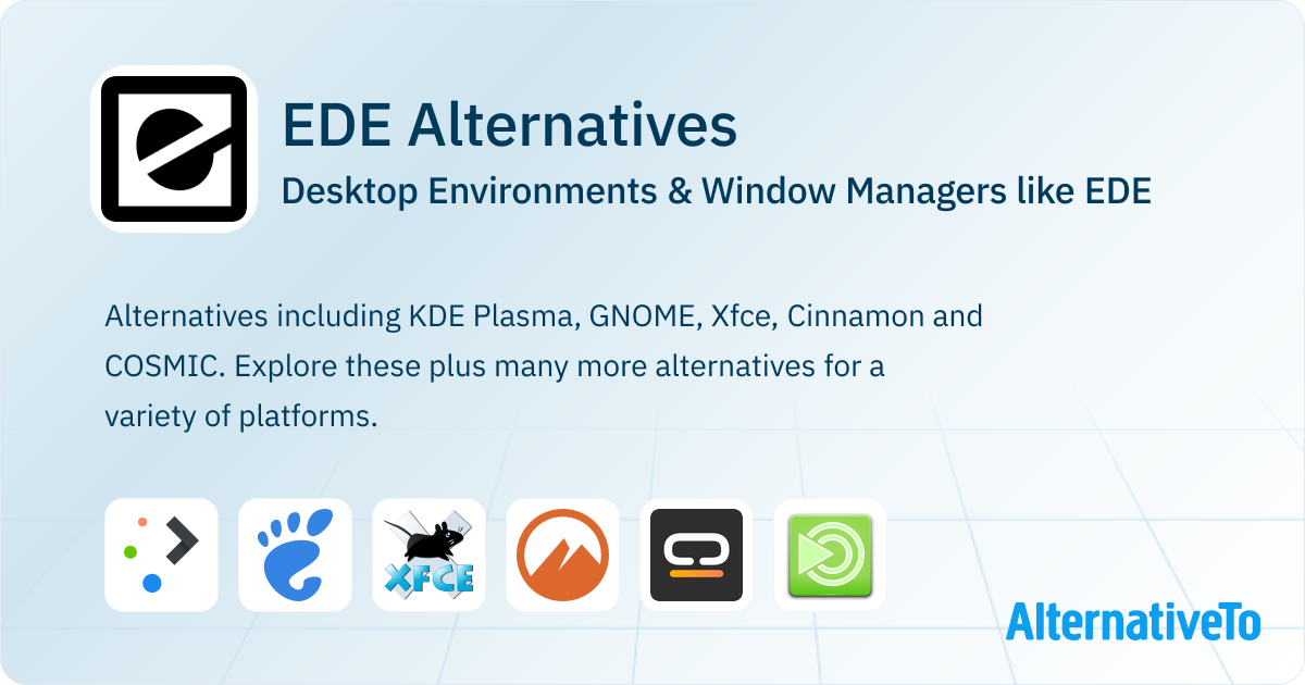 EDE Alternatives: Top 23 Desktop Environments | AlternativeTo