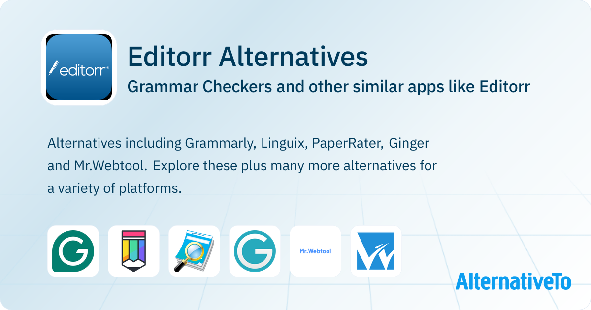 Editorr Alternatives: Top 11 Grammar Checkers & Similar Apps ...