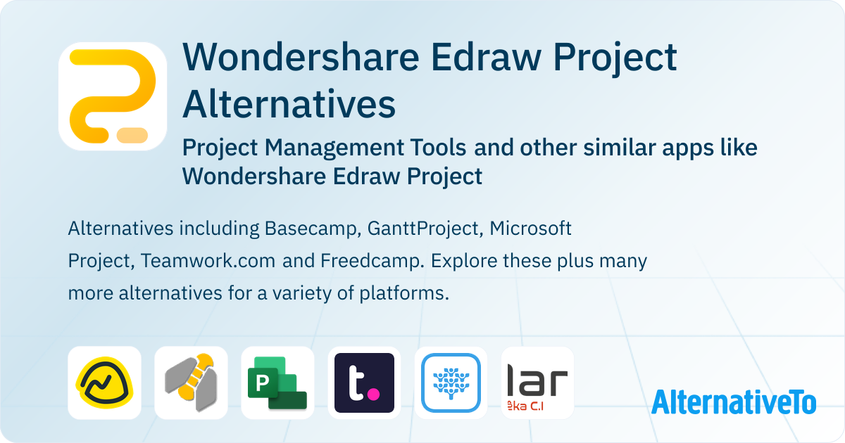 Wondershare Edraw Project Alternatives: Top 6 Project Management Tools ...