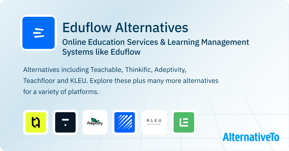 Eduflow Alternatives: Top 17 Online Education Services | AlternativeTo