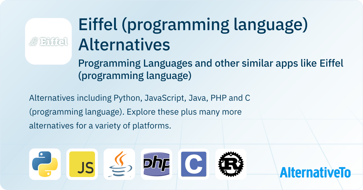 Eiffel (programming language) Alternatives: Top 12 Programming ...