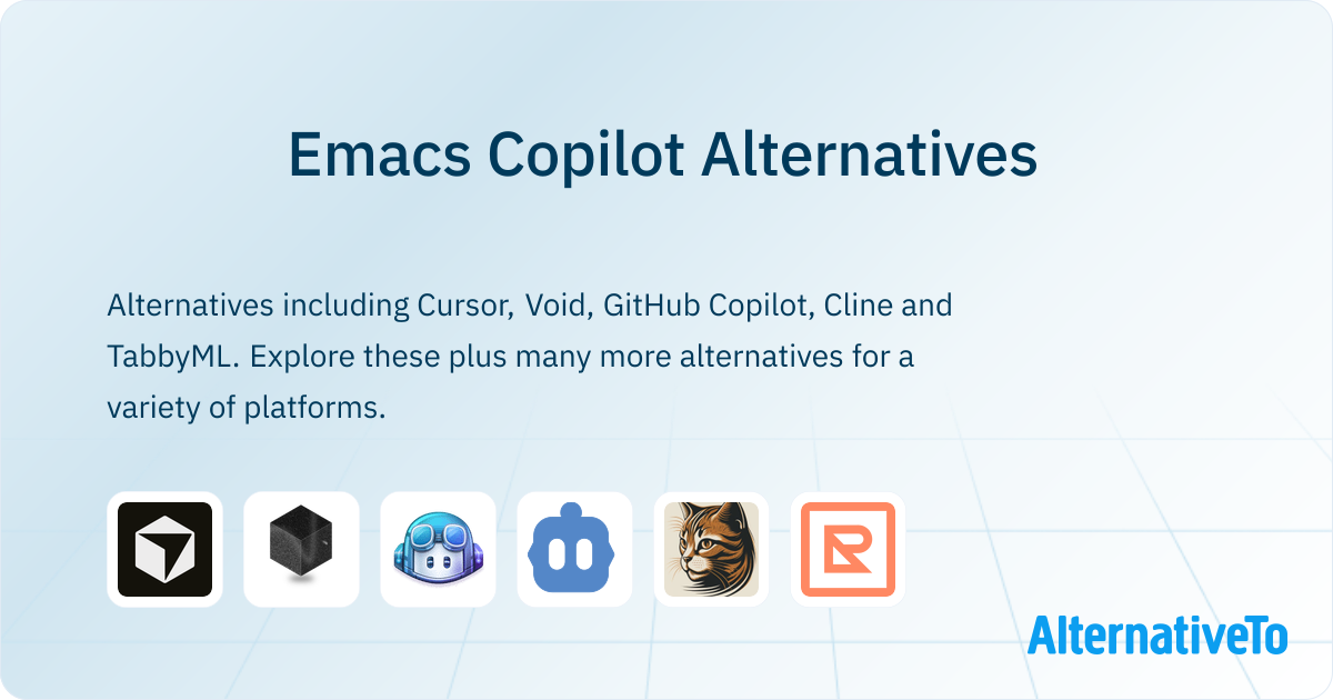 Emacs Copilot Alternatives - Explore Similar Software | AlternativeTo