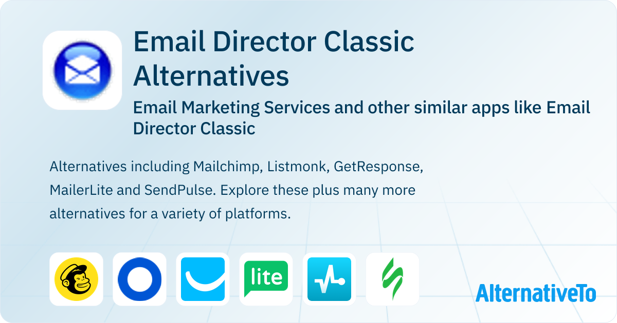 Email Director Classic Alternatives: Top 12 Email Marketing Services ...