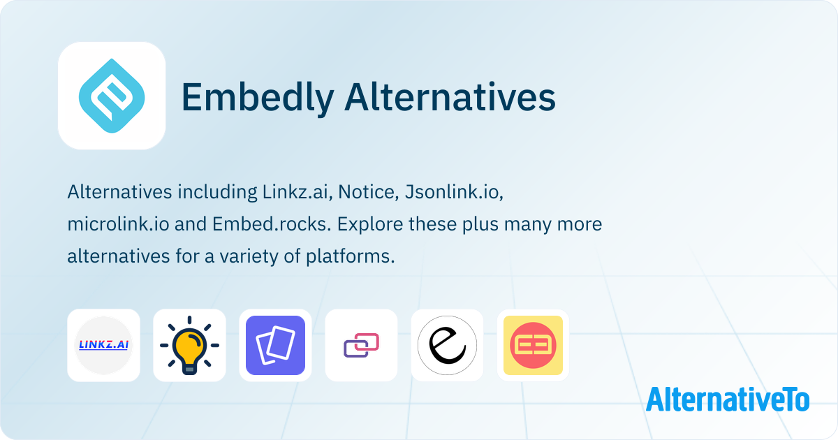 Embedly Alternatives - Explore Similar Sites & Apps | AlternativeTo
