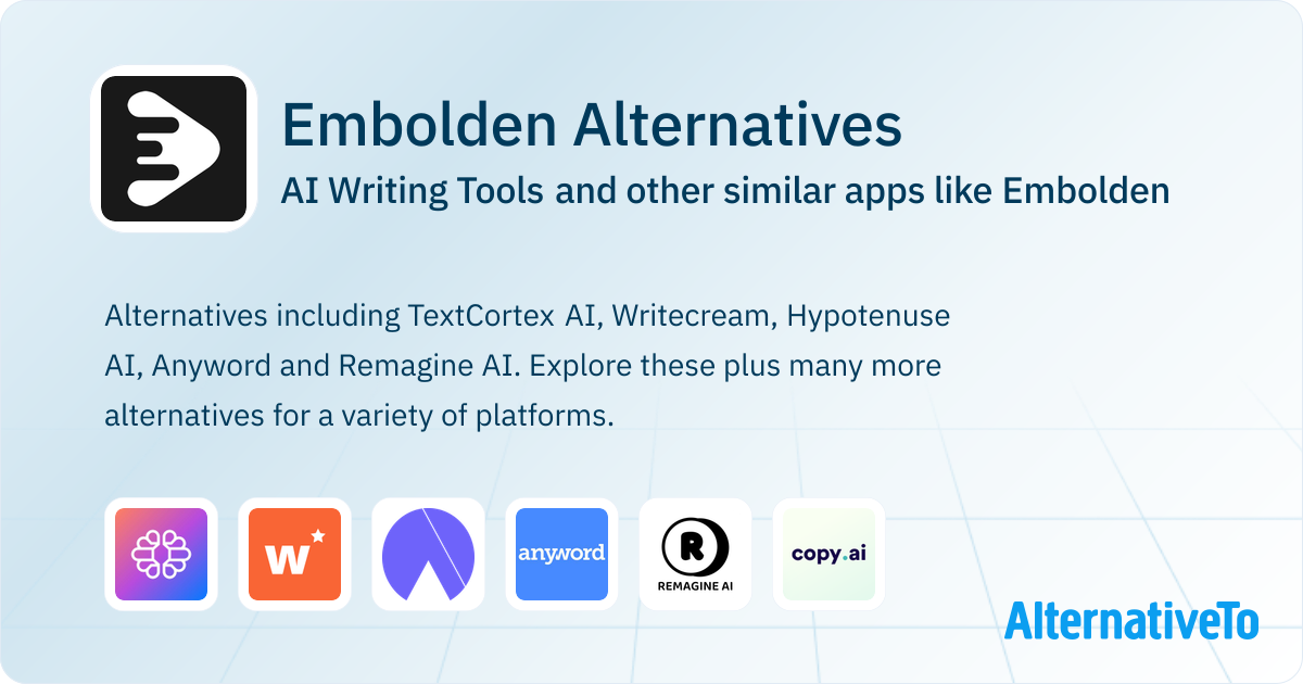 Embolden Alternatives: Top 20 AI Writing Tools & Similar Websites ...