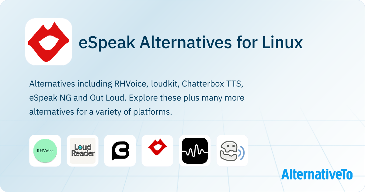eSpeak Alternatives for Linux: Top 17 Text to Speech Services & Similar ...