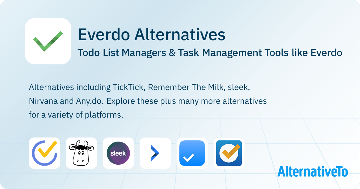 Everdo Everdo Alternatives: Top 12 Todo List Managers | AlternativeTo