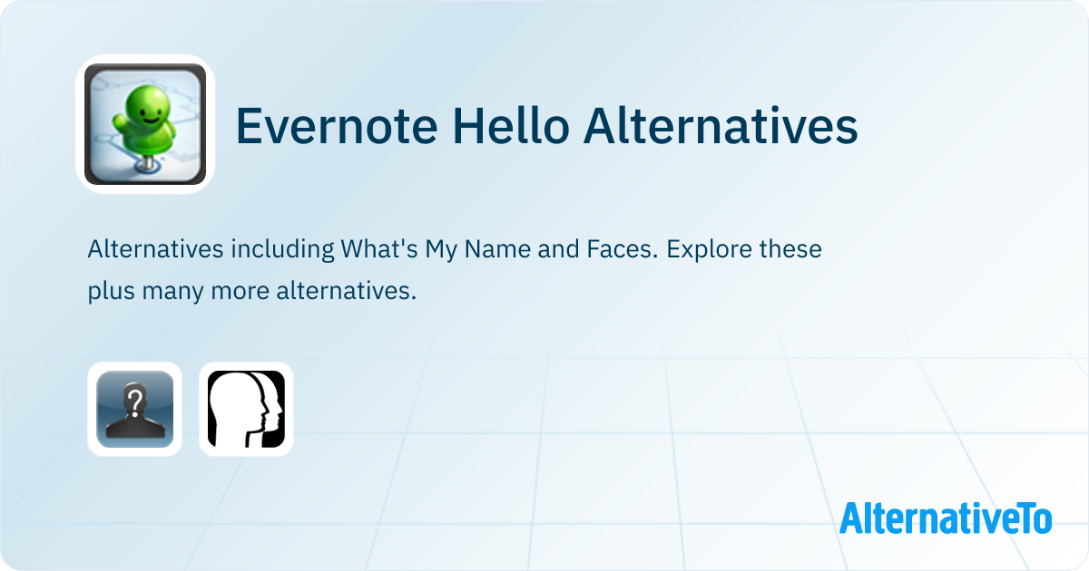 Evernote Hello Alternatives and Similar Apps | AlternativeTo