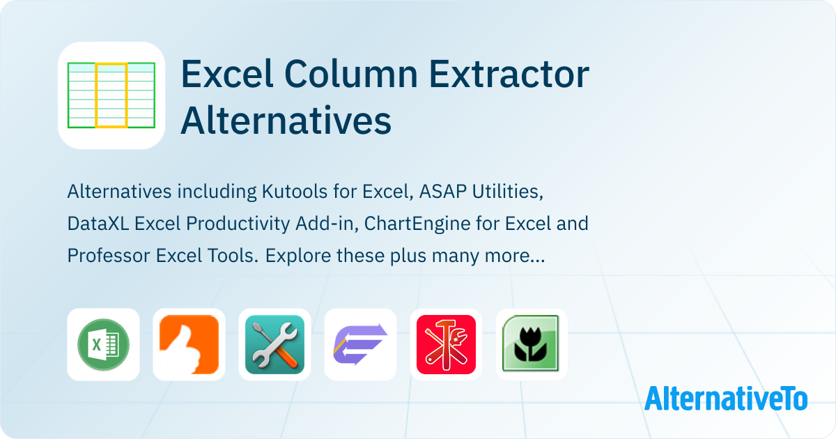 Excel Column Extractor Alternatives - Explore Similar Software ...