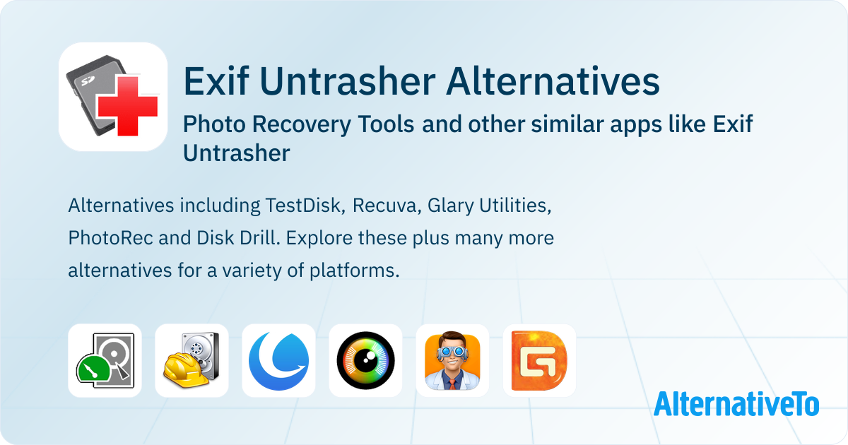 Exif Untrasher Alternatives: Top 12 Photo Recovery Tools & Similar Apps ...