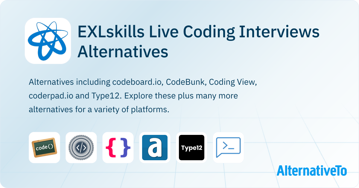 EXLskills Live Coding Interviews Alternatives - Explore Similar Sites ...