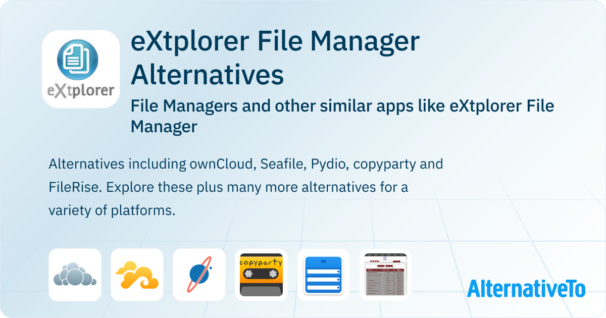 eXtplorer File Manager Alternatives: Top 18 File Managers & Similar ...