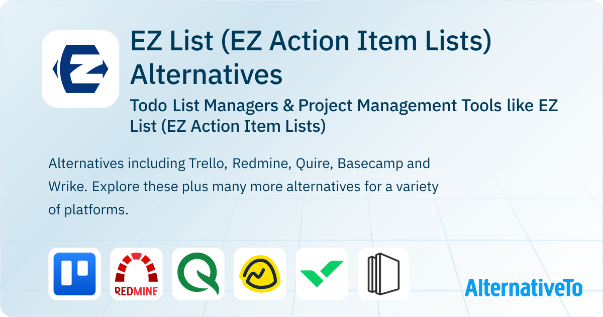 EZ List (EZ Action Item Lists) Alternatives: Top 12 Todo List Managers ...