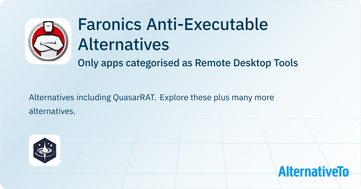 Faronics Interface Faronics Anti-Executable Alternatives: Top 1 Remote Desktop Tools ...