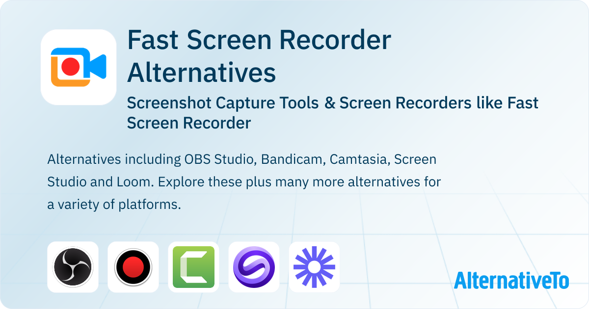 Fast Screen Recorder Alternatives: Top 5 Screenshot Capture Tools ...