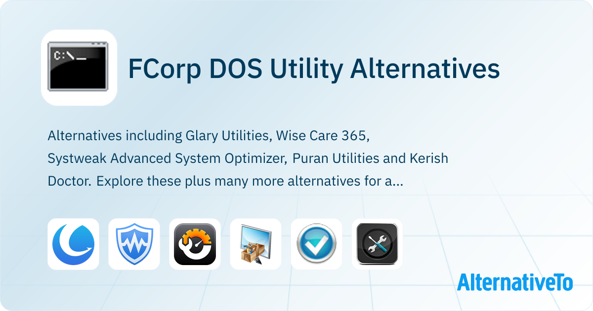 FCorp DOS Utility Alternatives - Explore Similar Software | AlternativeTo