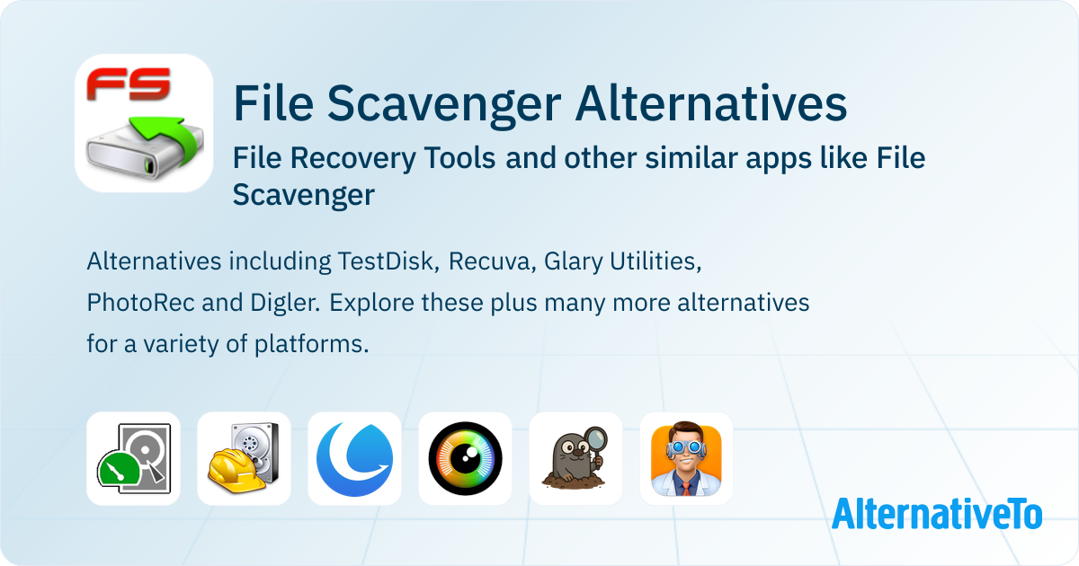 File Scavenger Alternatives: Top 12 File Recovery Tools & Similar Apps ...