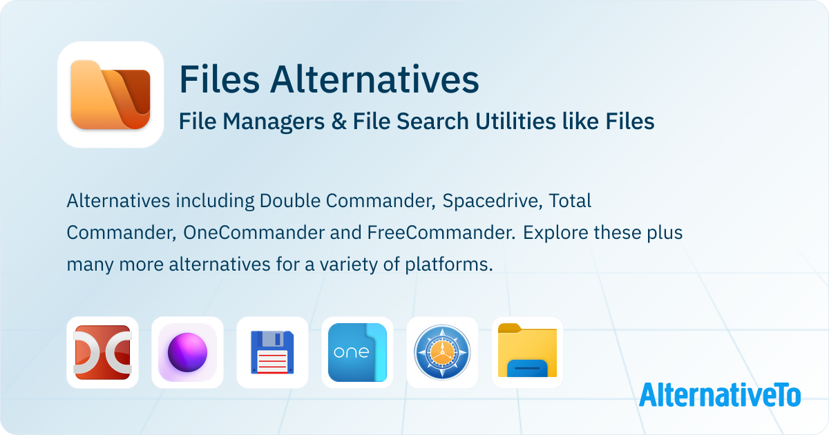 Files Alternatives: Top 12 File Managers | AlternativeTo