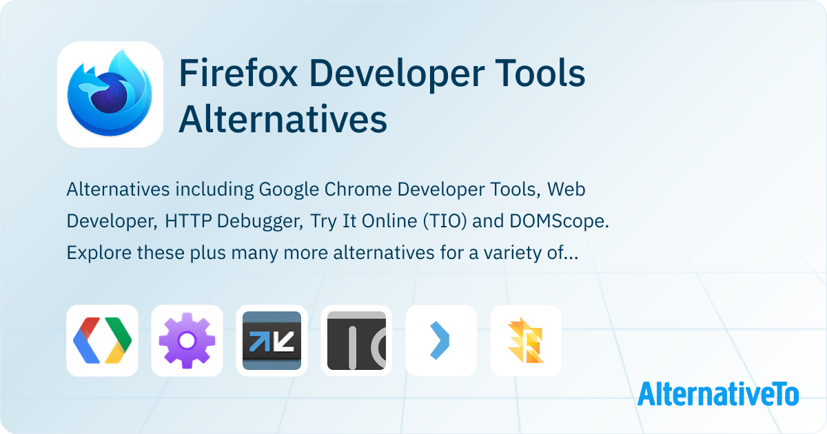 Firefox Developer Tools Alternatives - Explore Similar Software ...