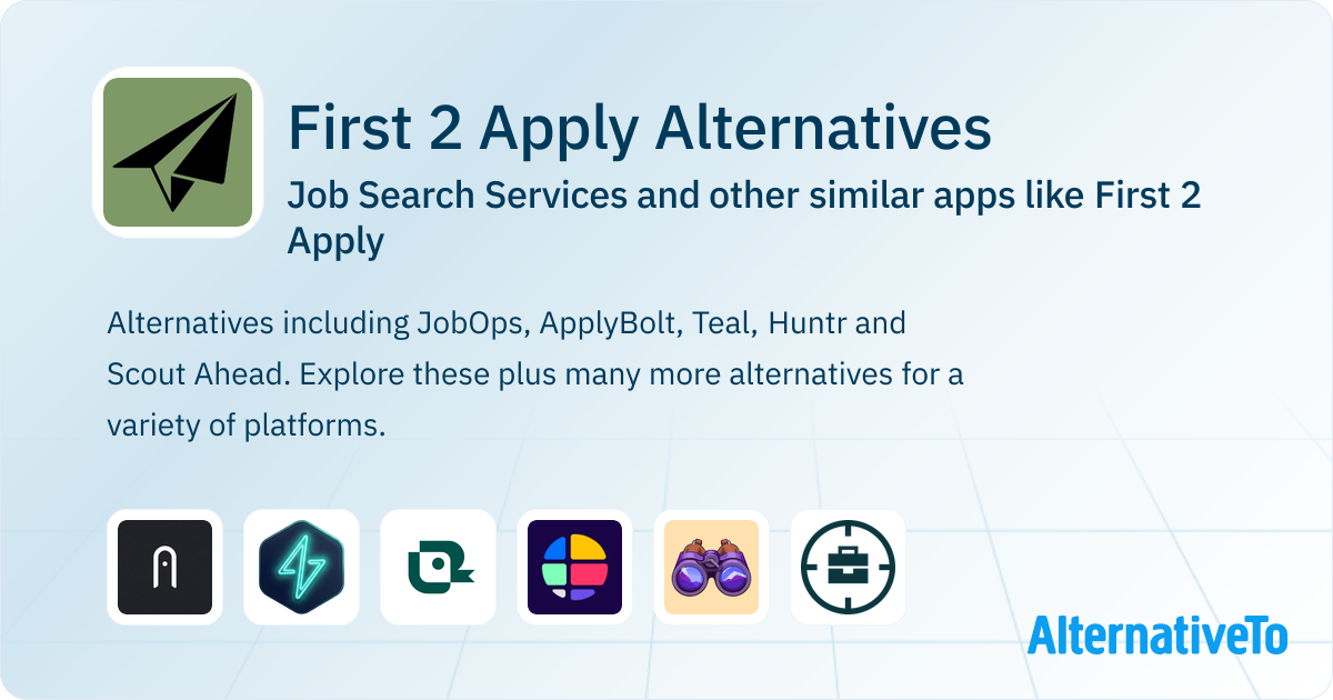 First 2 Apply Alternatives: Top 15 Job Search Services & Similar Apps ...