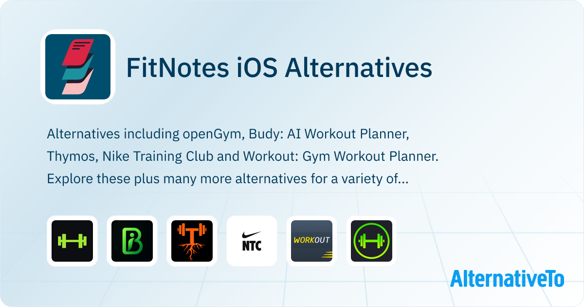 FitNotes iOS Alternatives - Explore Similar Apps | AlternativeTo