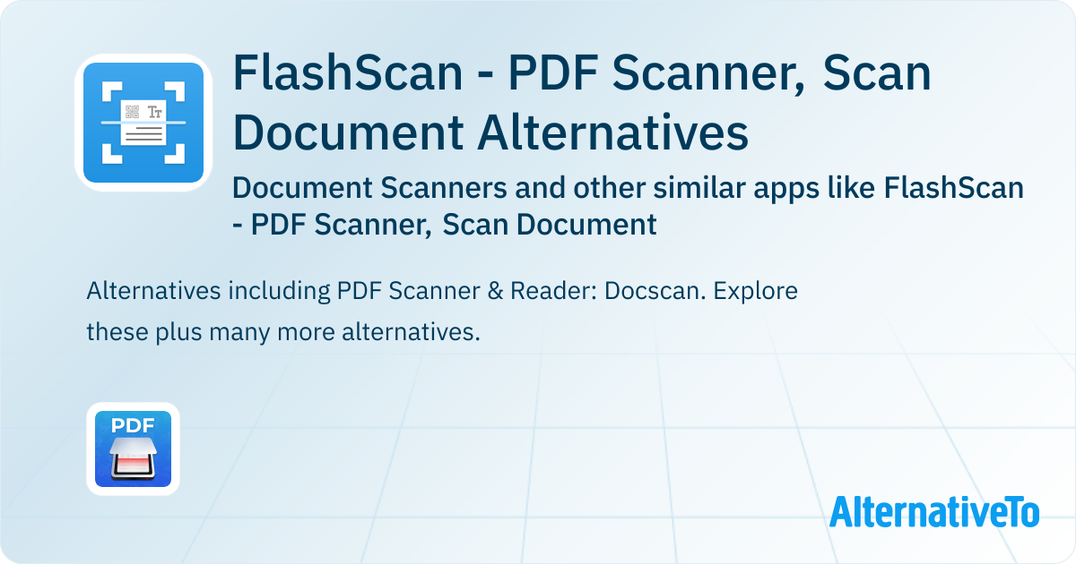 FlashScan - PDF Scanner, Scan Document Alternatives: Top 1 Document ...