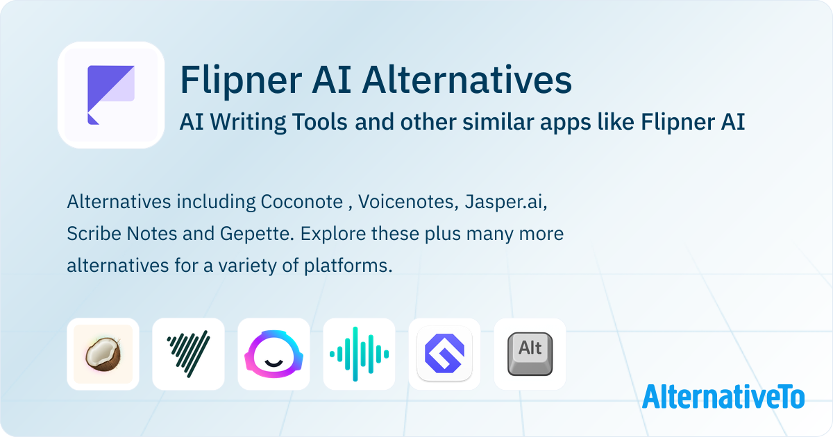 Flipner AI Alternatives: Top 6 AI Writing Tools & Similar Websites ...