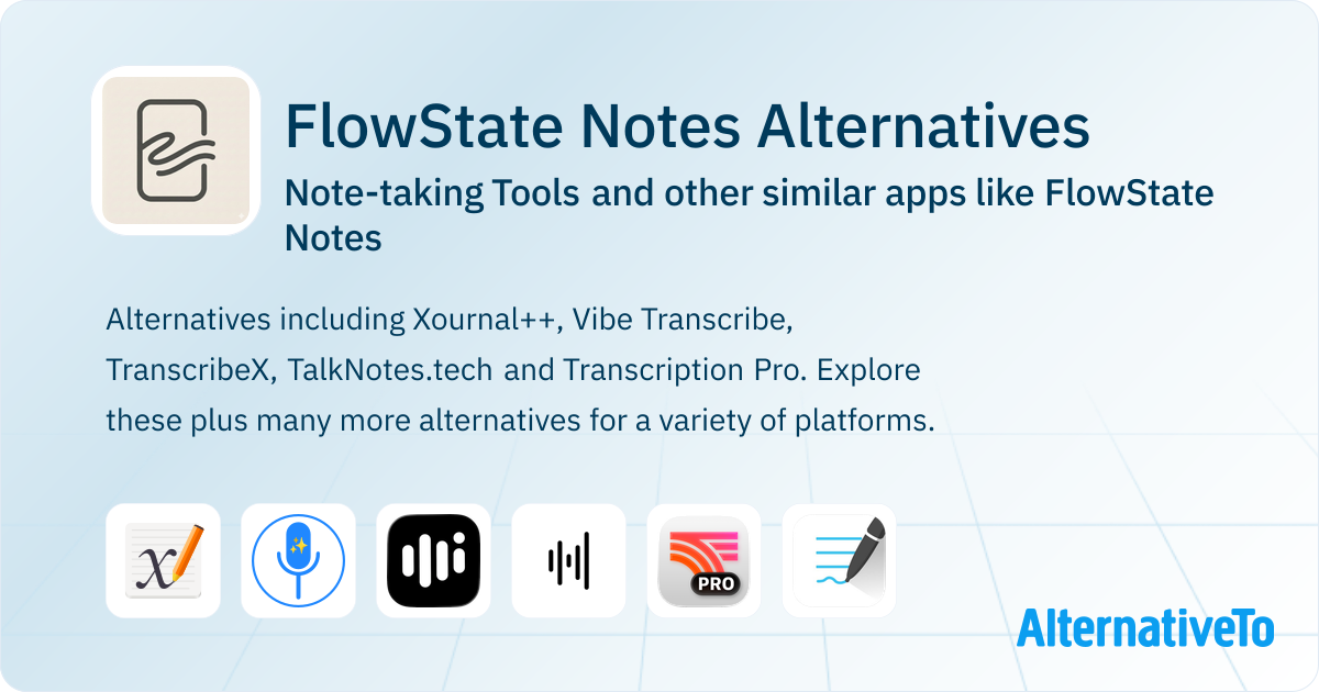 FlowState Notes Alternatives: Top 13 Note-taking Tools & Similar Apps ...