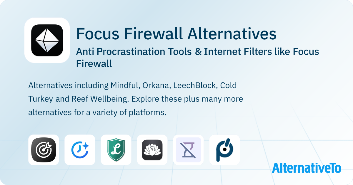 Focus Firewall Alternatives: Top 12 Anti Procrastination Tools ...