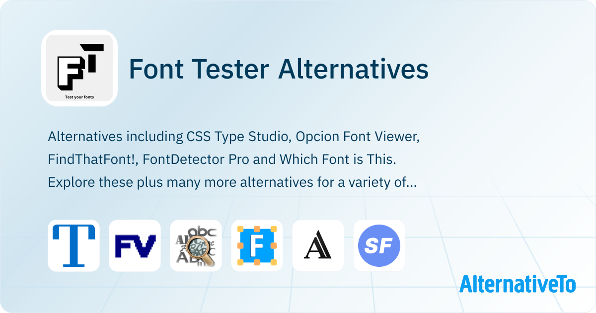 Font Tester Alternatives - Explore Similar Extensions & Add-Ons ...