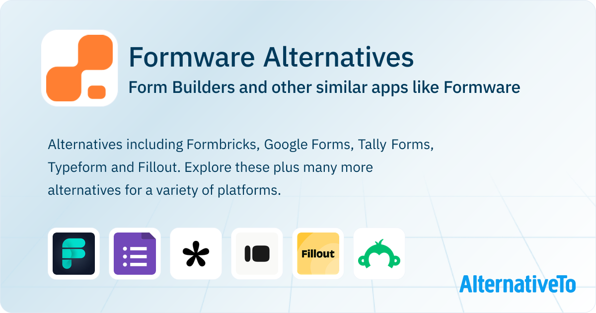 Formware Alternatives: Top 11 Form Builders & Similar Apps | AlternativeTo
