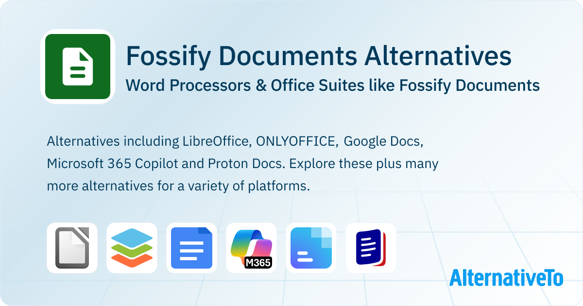 Fossify Documents Alternatives: Top 12 Word Processors | AlternativeTo