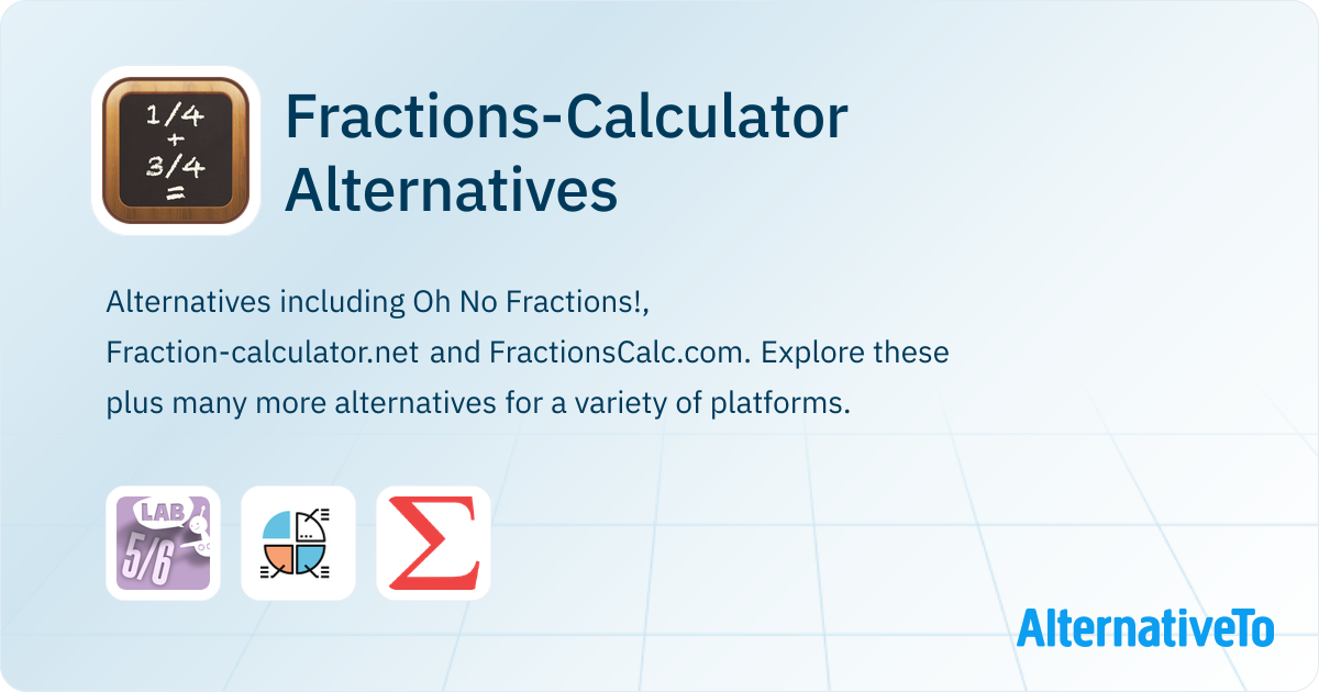 Fractions-Calculator Alternatives - Explore Similar Software ...