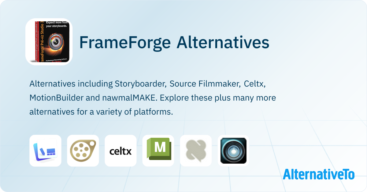 FrameForge Alternatives - Explore Similar Software | AlternativeTo