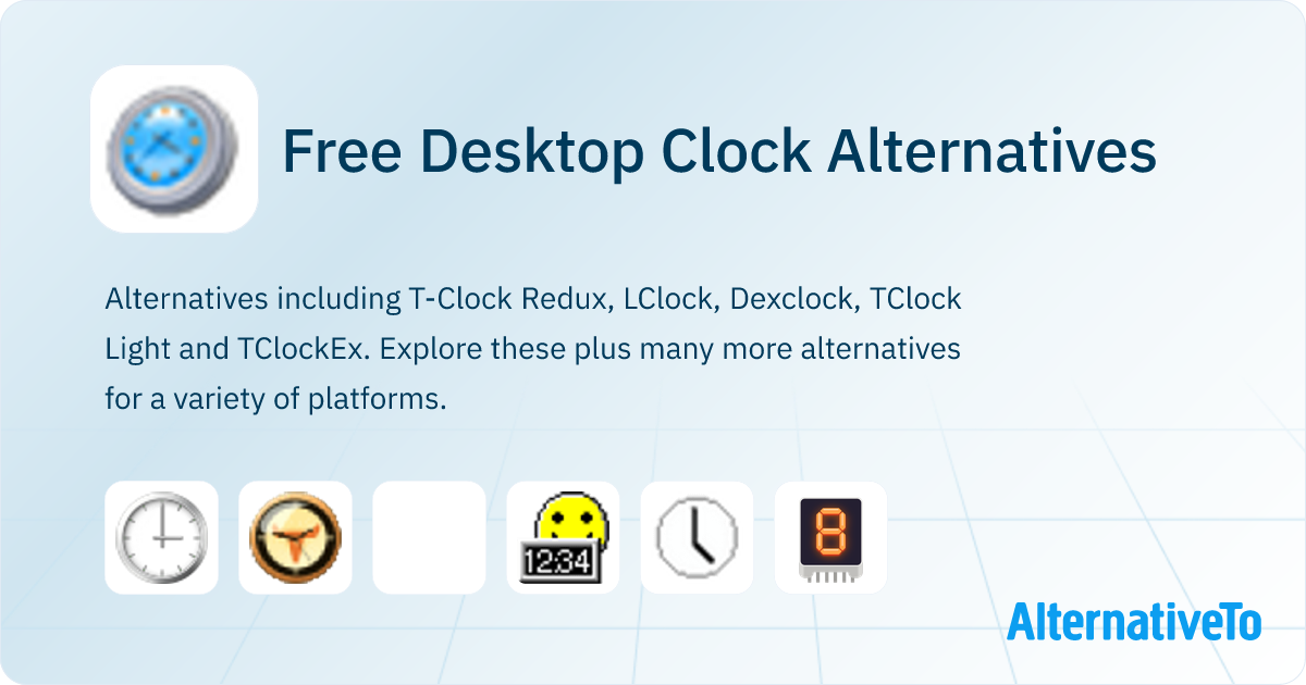 Free Desktop Clock Alternatives - Explore Similar Software | AlternativeTo