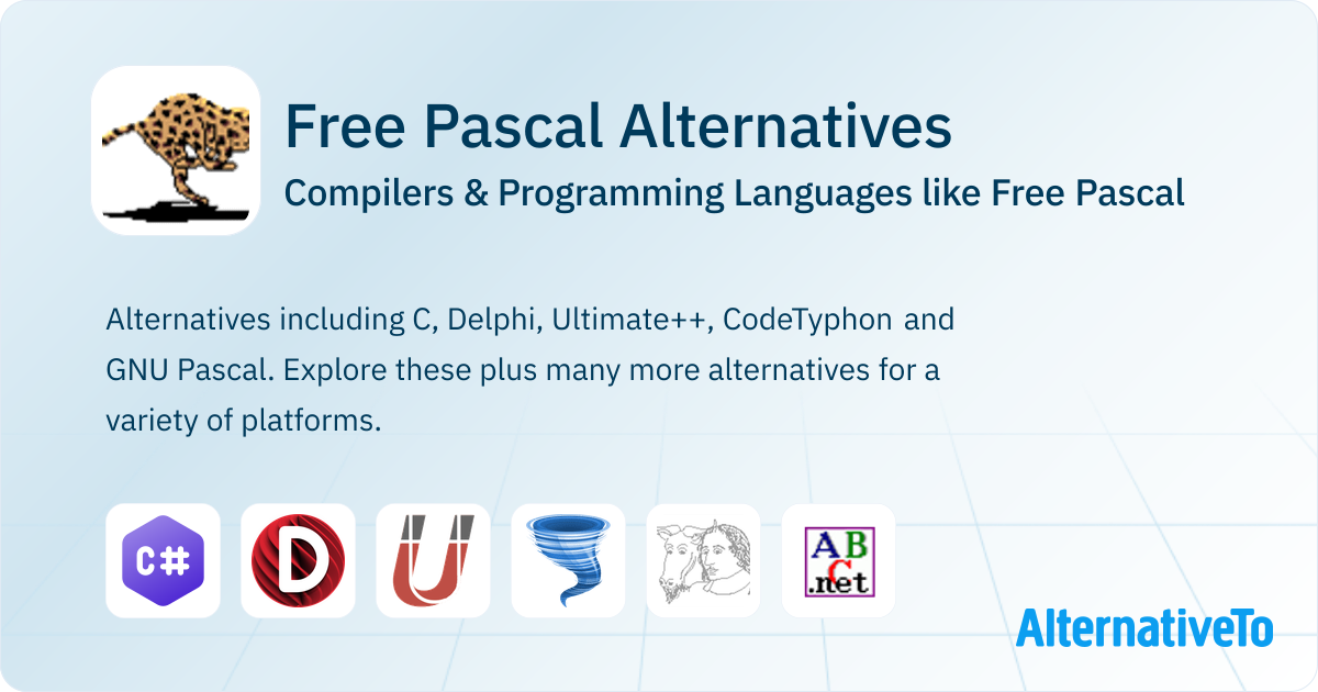 Free Pascal Alternatives: Top 16 Compilers | AlternativeTo