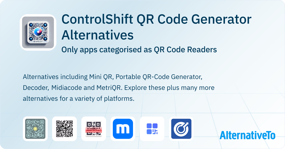ControlShift QR Code Generator Alternatives: Top 10 QR Code Readers ...