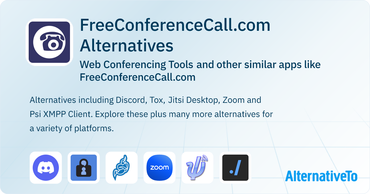 FreeConferenceCall.com Alternatives: Top 12 Web Conferencing Tools ...