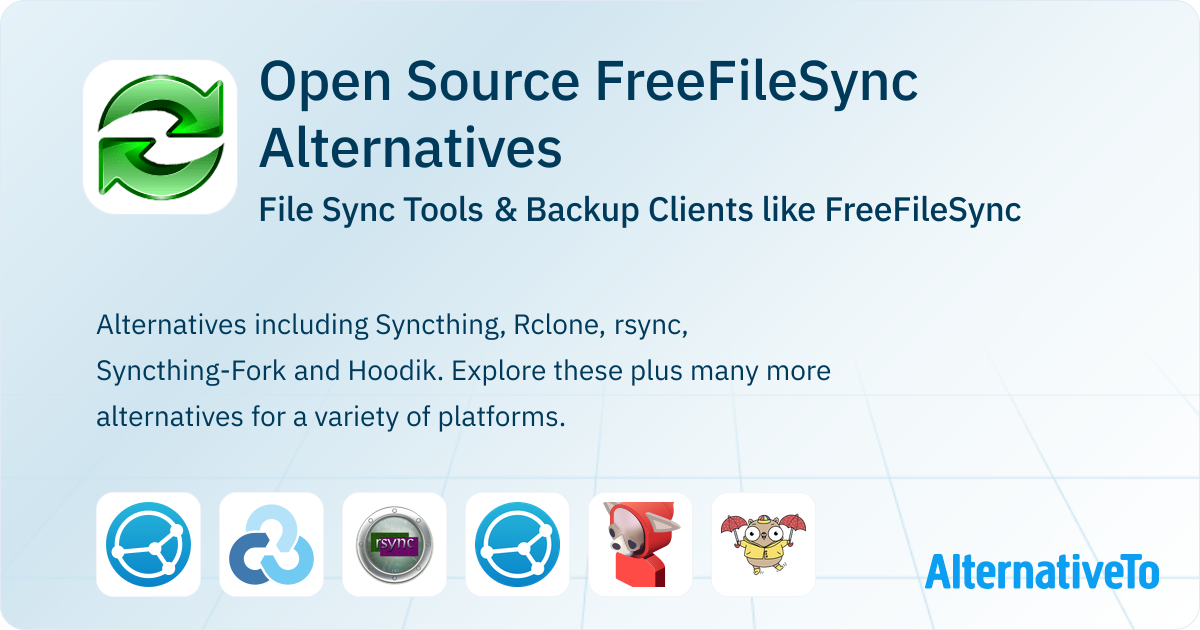 Open Source FreeFileSync Alternatives: Top 12 File Sync Tools ...