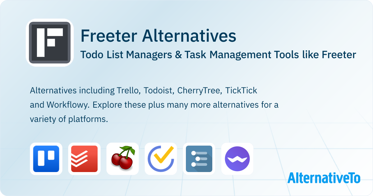 Freeter Alternatives: Top 12 Todo List Managers | AlternativeTo