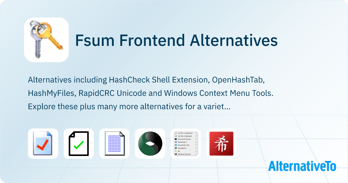 Fsum Frontend Alternatives - Explore Similar Software | AlternativeTo