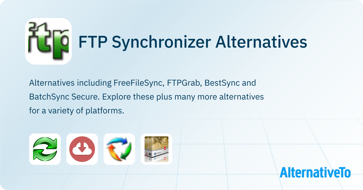 FTP Synchronizer Alternatives - Explore Similar Software | AlternativeTo
