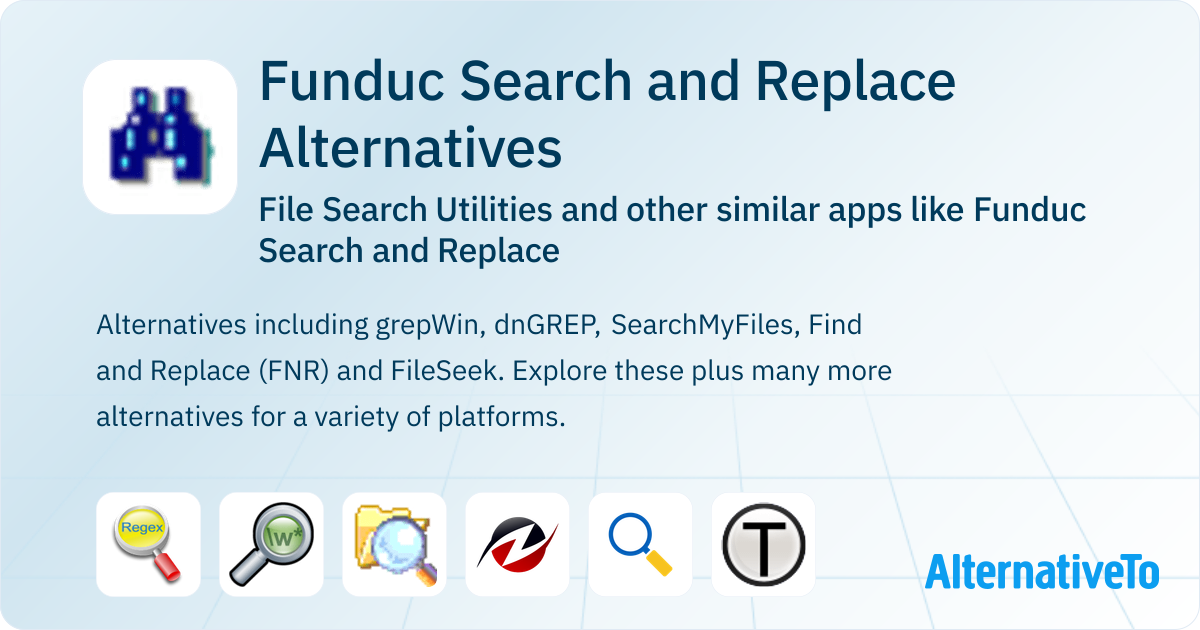 Funduc Search and Replace Alternatives: Top 15 File Search Utilities ...